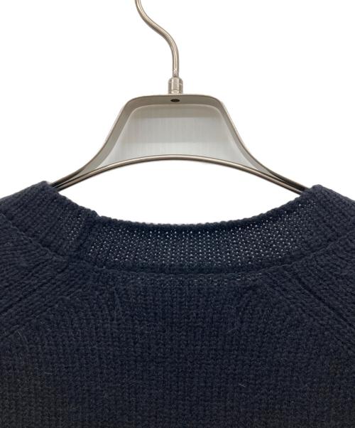 Nahyat（ナヤット）Nahyat (ナヤット) アルパカウール エルボーパッチニット ブラック サイズ:3の古着・服飾アイテム