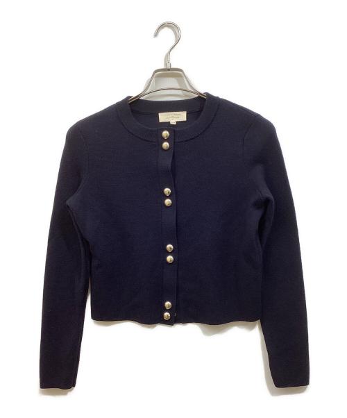 LA MAILLE SEZANE（ラ マイユ セザンヌ）la maille sezane (ラ マイユ セザンヌ) メタル釦カーディガン ネイビー サイズ:SIZE XXSの古着・服飾アイテム