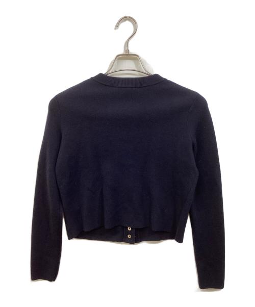 LA MAILLE SEZANE（ラ マイユ セザンヌ）la maille sezane (ラ マイユ セザンヌ) メタル釦カーディガン ネイビー サイズ:SIZE XXSの古着・服飾アイテム