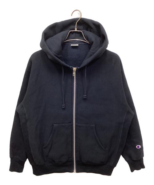 Champion REVERSE WEAVE（チャンピオン リバース ウィーブ）Champion REVERSE WEAVE JOURNAL STANDARD (ジャーナルスタンダード) 別注 SOLID ZIP SWEAT HOODIE/ソリッドジップフーディー ネイビー サイズ:Lの古着・服飾アイテム