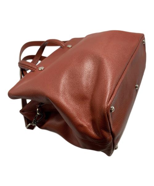 LONGCHAMP（ロンシャン）LONGCHAMP (ロンシャン) 2WAYレザートートバッグ ブラウンの古着・服飾アイテム