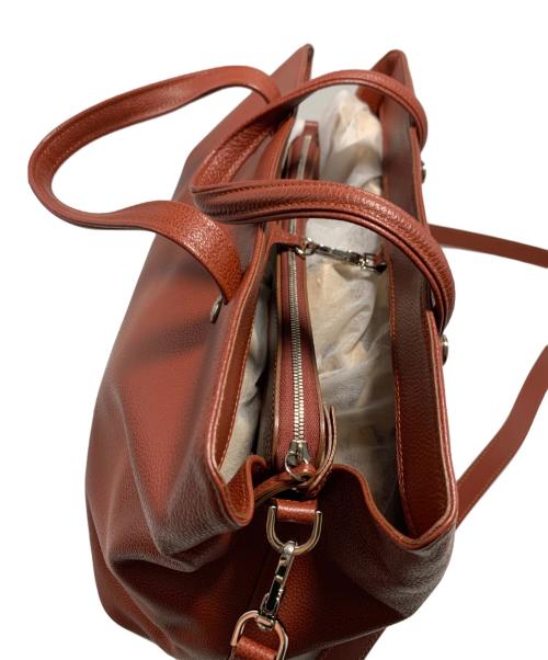 LONGCHAMP（ロンシャン）LONGCHAMP (ロンシャン) 2WAYレザートートバッグ ブラウンの古着・服飾アイテム