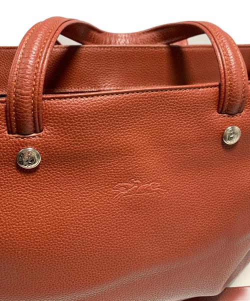 LONGCHAMP（ロンシャン）LONGCHAMP (ロンシャン) 2WAYレザートートバッグ ブラウンの古着・服飾アイテム
