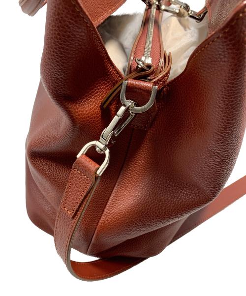 LONGCHAMP（ロンシャン）LONGCHAMP (ロンシャン) 2WAYレザートートバッグ ブラウンの古着・服飾アイテム