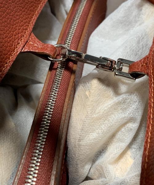 LONGCHAMP（ロンシャン）LONGCHAMP (ロンシャン) 2WAYレザートートバッグ ブラウンの古着・服飾アイテム