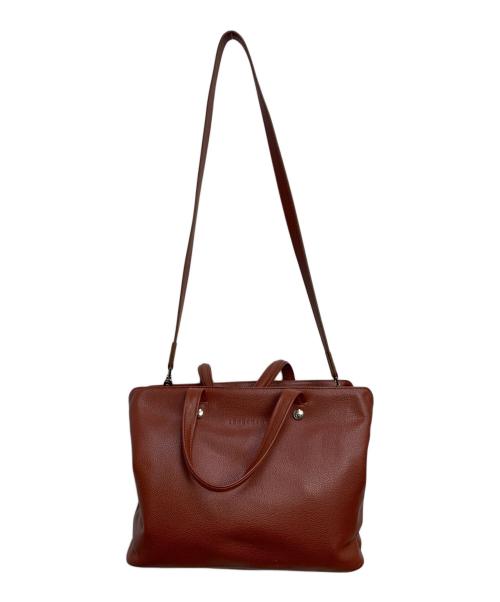 LONGCHAMP（ロンシャン）LONGCHAMP (ロンシャン) 2WAYレザートートバッグ ブラウンの古着・服飾アイテム