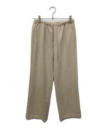 Spick and Span（スピック＆スパン）の古着「ダブルクロスイージーパンツ」｜ベージュ