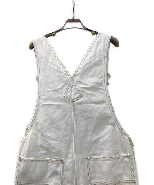 oblekt（オブレクト）oblekt (オブレクト) デニムオーバーオール ホワイト サイズ:ｓの古着・服飾アイテム