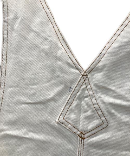 oblekt（オブレクト）oblekt (オブレクト) デニムオーバーオール ホワイト サイズ:ｓの古着・服飾アイテム