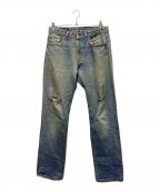 LEVI'Sリーバイス）の古着「501 ダメージデニムパンツ」｜インディゴ