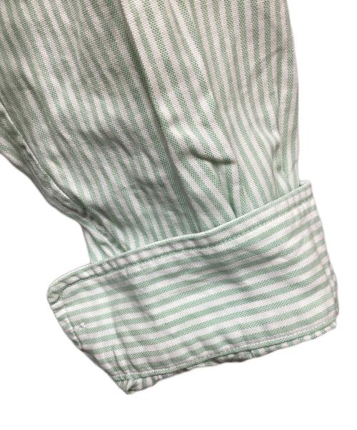 AURALEE（オーラリー）AURALEE (オーラリー) CANDY STRIPE BD SHIRT/キャンディーストライプシャツ グリーン サイズ:2の古着・服飾アイテム