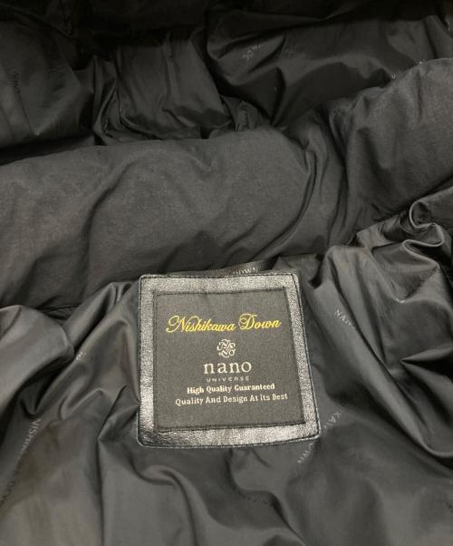 nano・universe（ナノ・ユニバース）nano・universe (ナノ・ユニバース) nishikawa (ニシカワ) ダウンジャケット ブラック サイズ:Lの古着・服飾アイテム