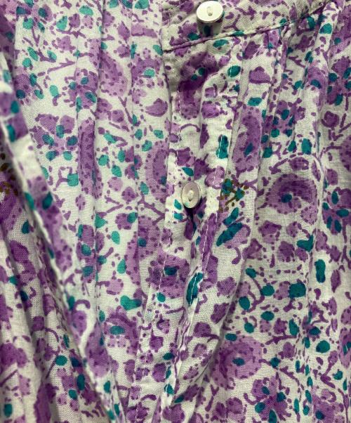 ne quittez pas（ヌキテパ）ne quittez pas (ヌキテパ) Cottton voile flower dress　PARIGOT別注　010421GS6AC パープル サイズ:Freeの古着・服飾アイテム