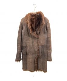 JOSEPH（ジョゼフ）の古着「ムートンコート」｜ブラウン