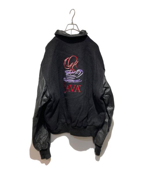 CPS（-）CPS (-) レザー切替コーポレートロゴスタジャン ブラック サイズ:Lの古着・服飾アイテム