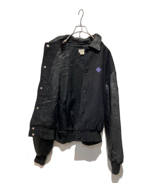 CPS（-）CPS (-) レザー切替コーポレートロゴスタジャン ブラック サイズ:Lの古着・服飾アイテム