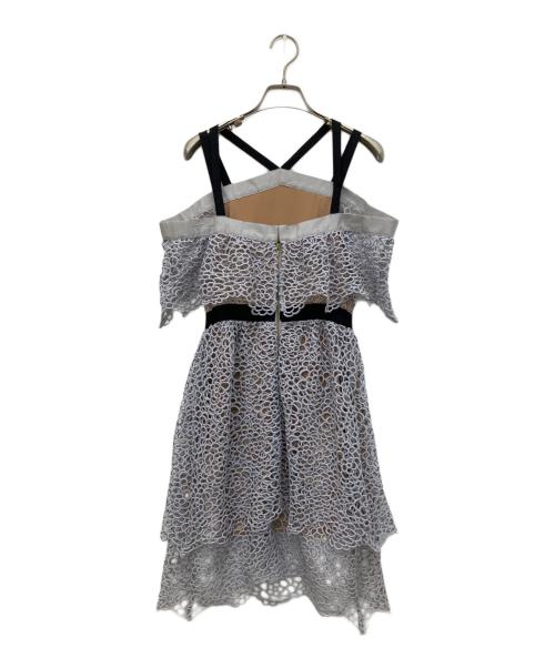 SELF PORTRAIT（セルフ ポートレイト）SELF PORTRAIT (セルフ ポートレイト) レースワンピース グレー サイズ:6の古着・服飾アイテム