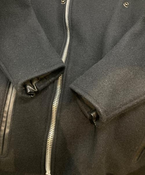 Schott（ショット）Schott (ショット) ジップフロントウールPコート　7068 ブラック サイズ:32の古着・服飾アイテム