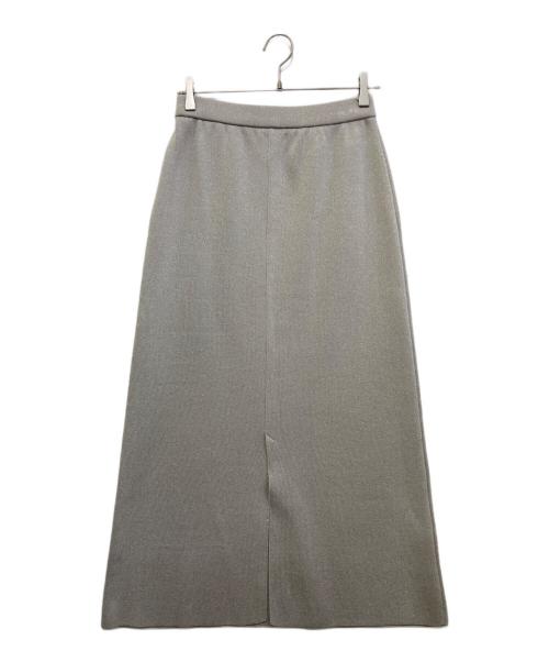 CLOTH&CROSS（クロスアンドクロス）CLOTH&CROSS (クロスアンドクロス) ラメニットスカート グレー サイズ:2の古着・服飾アイテム