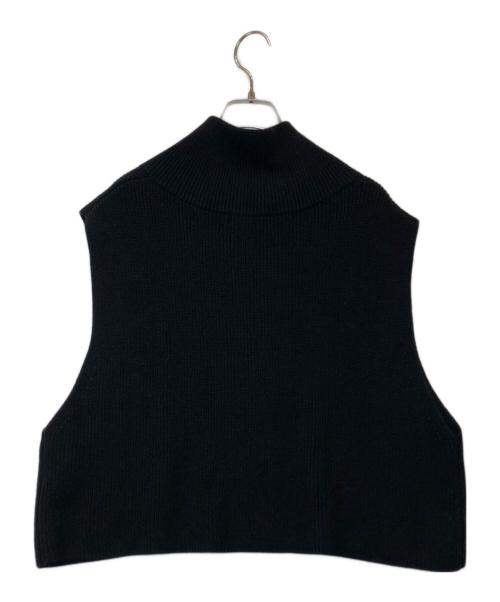 journal standard L'essage（ジャーナルスタンダード レサージュ）journal standard L'essage (ジャーナルスタンダード レサージュ) ハーフジップアップベスト ブラック サイズ:FREEの古着・服飾アイテム