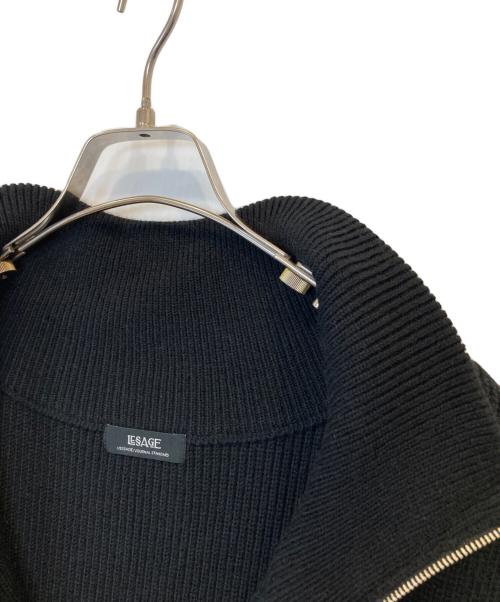 journal standard L'essage（ジャーナルスタンダード レサージュ）journal standard L'essage (ジャーナルスタンダード レサージュ) ハーフジップアップベスト ブラック サイズ:FREEの古着・服飾アイテム