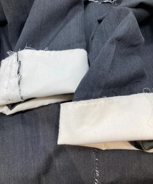 Little suzie（リトルスージー）little Suzie (リトルスージー) Wool Twill Unhemmed Tailored Jacket ウールツイルアンヘムドテーラードジャケット グレー サイズ:38の古着・服飾アイテム