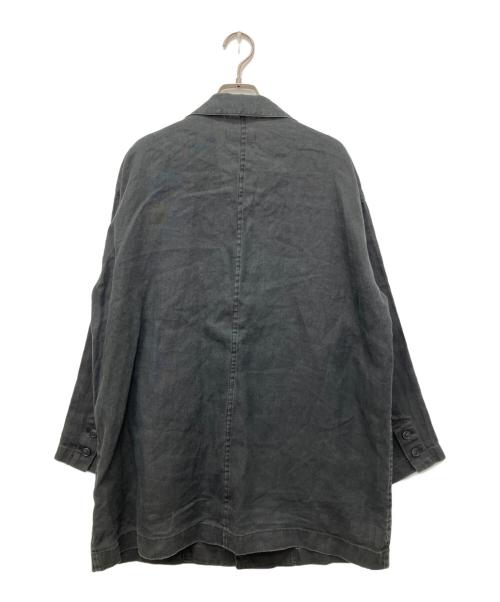 KAGURE（カグレ）kagure (カグレ) リネンテーラードジャケット ブラック サイズ:Freeの古着・服飾アイテム