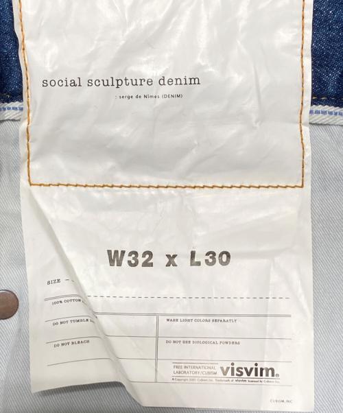 VISVIM（ビズビム）VISVIM (ビズビム) SOCIAL SCULPTURE 21 DAMAGED-40 インディゴ サイズ:32の古着・服飾アイテム