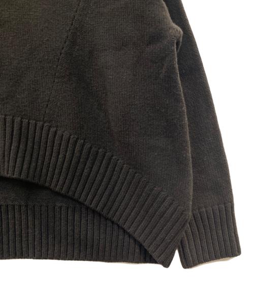 CINOH（チノ）CINOH (チノ) モックネック ミドルゲージ オーバーニット ブラウン サイズ:38の古着・服飾アイテム