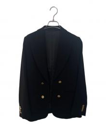 l'heritage martinique（レリタージュ マルティニーク）の古着「W/Eダブルクロスピークドラペルジャケット」｜ブラック