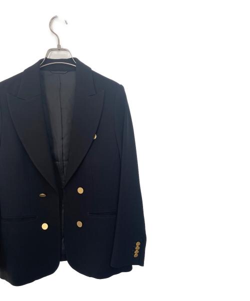 l'heritage martinique（レリタージュ マルティニーク）l'heritage martinique (レリタージュ マルティニーク) W/Eダブルクロスピークドラペルジャケット ブラック サイズ:Fの古着・服飾アイテム