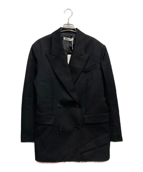 KIMMATIN（キムマーティン）KIMMATIN (キムマーティン) BELTED DOUBLE JACKET ブラック サイズ:FREEの古着・服飾アイテム