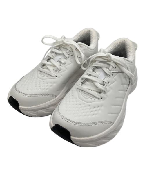 HOKAONEONE（ホカオネオネ）HOKAONEONE (ホカオネオネ) ボンダイ SR BONDI SR　ローカットスニーカー ホワイト サイズ:24の古着・服飾アイテム