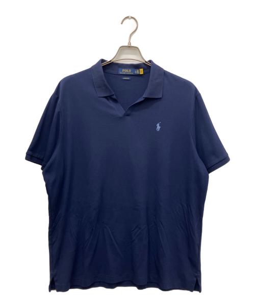POLO RALPH LAUREN（ポロ・ラルフローレン）POLO RALPH LAUREN (ポロ・ラルフローレン) スキッパーポロシャツ ネイビー サイズ:XLの古着・服飾アイテム