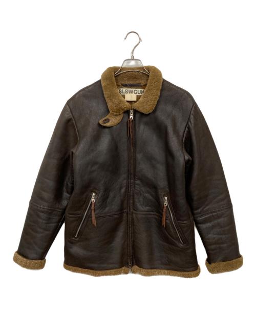 SLOWGUN（スロウガン）SLOWGUN (スロウガン) ムートンジャケット ブラウン サイズ:3の古着・服飾アイテム