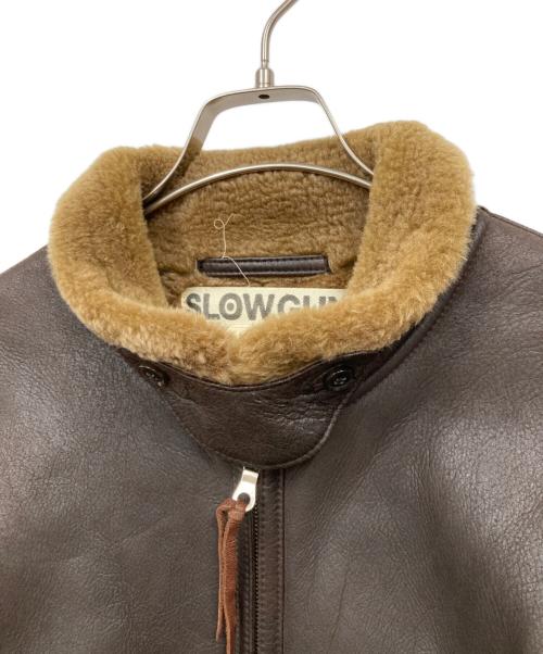 SLOWGUN（スロウガン）SLOWGUN (スロウガン) ムートンジャケット ブラウン サイズ:3の古着・服飾アイテム