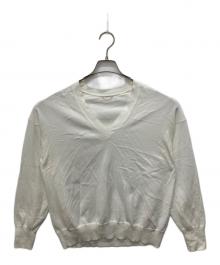L’Appartment DEUXIEME CLASSE（アパルトモン ドゥーズィエムクラス）の古着「BASIC KNIT V PULLOVER」｜ホワイト