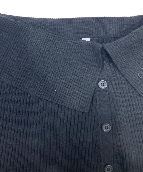 Calvin Klein Jeans（カルバンクラインジーンズ）Calvin Klein Jeans (カルバンクラインジーンズ) A-FOLD OVER SWEATER SK ブラック サイズ:XS 未使用品の古着・服飾アイテム