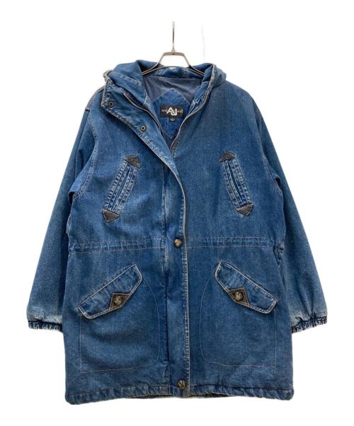 ANDY JOHNS（アンディ・ジョンズ）andy johns (アンディ・ジョンズ) デニムモッズコート インディゴ サイズ:Lの古着・服飾アイテム