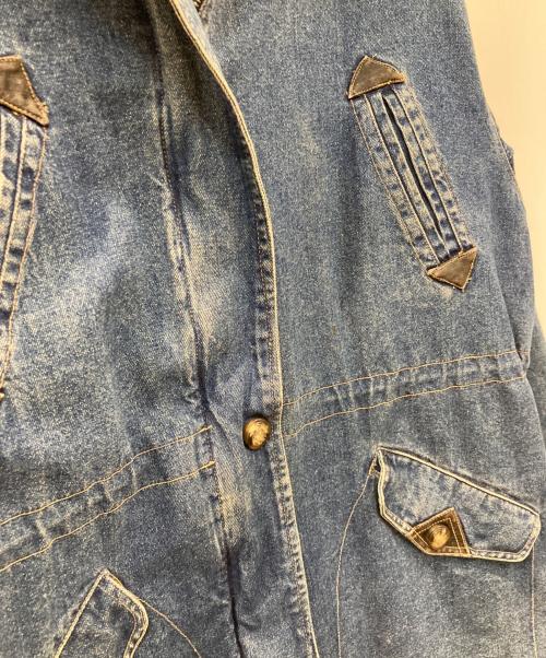 ANDY JOHNS（アンディ・ジョンズ）andy johns (アンディ・ジョンズ) デニムモッズコート インディゴ サイズ:Lの古着・服飾アイテム