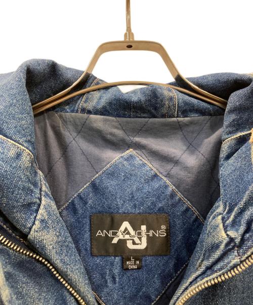 ANDY JOHNS（アンディ・ジョンズ）andy johns (アンディ・ジョンズ) デニムモッズコート インディゴ サイズ:Lの古着・服飾アイテム