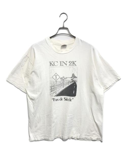 Hanes（ヘインズ）Hanes (ヘインズ) アートプリントTシャツ ホワイト サイズ:XLの古着・服飾アイテム