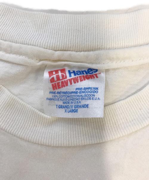 Hanes（ヘインズ）Hanes (ヘインズ) アートプリントTシャツ ホワイト サイズ:XLの古着・服飾アイテム