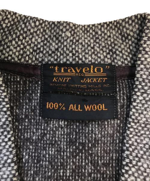 travelo（トラベロ）travelo (トラベロ) ポケ付 ウールカーディガン ブラウン サイズ:44の古着・服飾アイテム