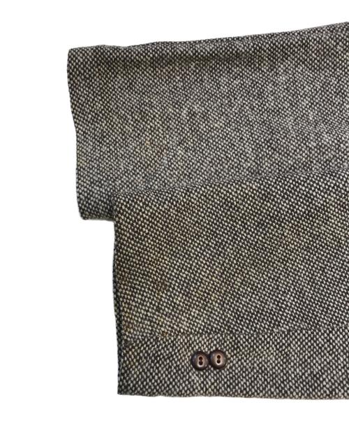 travelo（トラベロ）travelo (トラベロ) ポケ付 ウールカーディガン ブラウン サイズ:44の古着・服飾アイテム