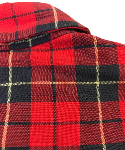 SKIPPER WILSON BROTHERS（スキッパーウィルソンブラザーズ）SKIPPER WILSON BROTHERS (スキッパーウィルソンブラザーズ) レーヨンオープンカラーシャツ レッド サイズ:Mの古着・服飾アイテム