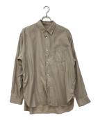 sssteinシュタイン）の古着「C/SI TWILL OVERSIZED REGULAR COLLAR SHIR」｜ブラウン
