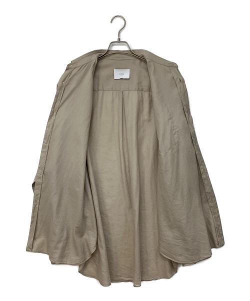 ssstein（シュタイン）ssstein (シュタイン) C/SI TWILL OVERSIZED REGULAR COLLAR SHIR ブラウン サイズ:Mの古着・服飾アイテム