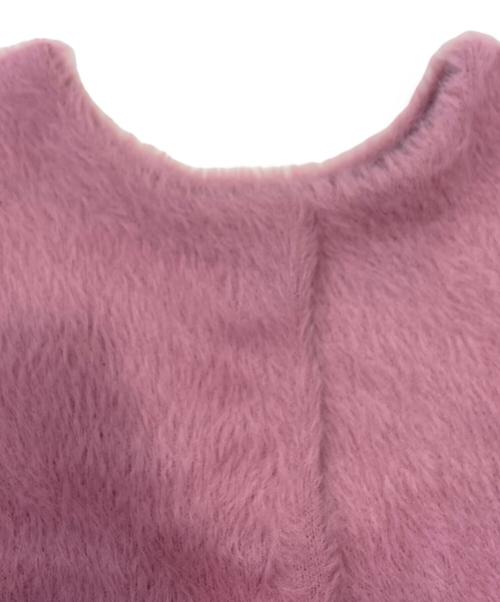 PLST（プラステ）PLST (プラステ) フェザーヤーン2WAYカーディガン ピンク サイズ:M 未使用品の古着・服飾アイテム