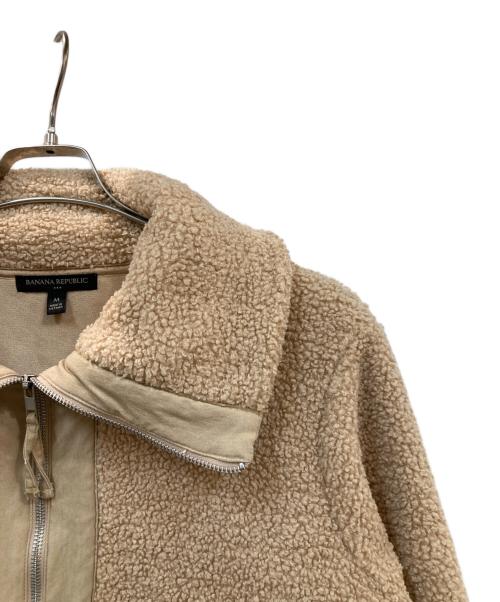BANANA REPUBLIC（バナナリパブリック）BANANA REPUBLIC (バナナリパブリック) ハイネックパイルジャケット ベージュ サイズ:Mの古着・服飾アイテム